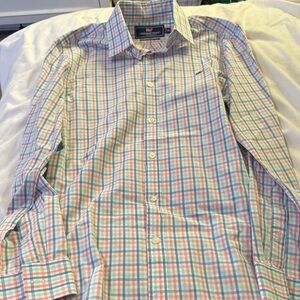 Vineyard Vines Men's Pastel Plaid Shirt